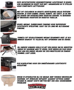 Kamado Joe Big Joe II -Groen Egg BBQ Verkoop image 68